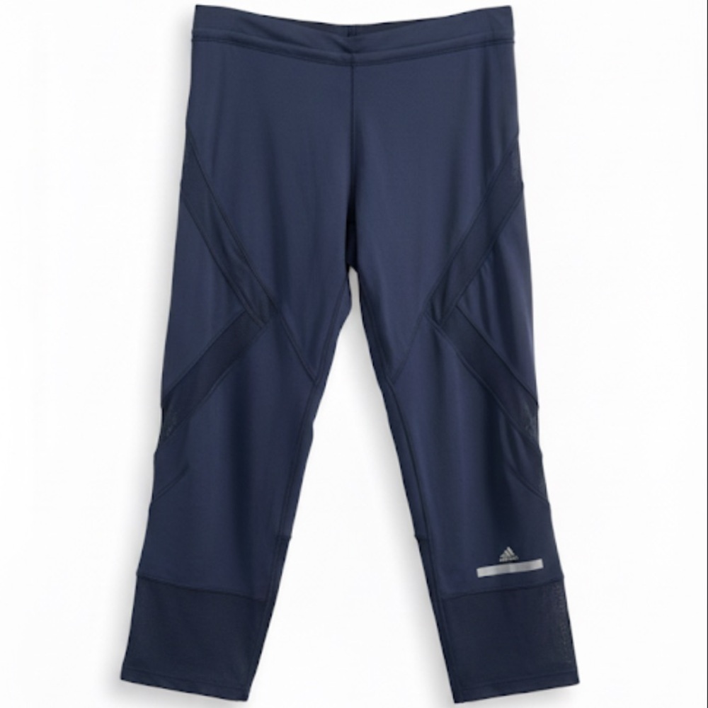 NWT! Adidas X Stella McCartney “Run 3/4 Tights In Dark Slate Medium